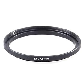 Neewer New 55mm to 58mm 55-58 mm Step Up Ring Filter Adapter