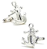 Anchor Sailor Sterling Silver Cufflinks Cuff Links
