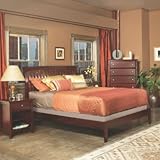 Modus Newport 2 Piece Low Profile Sleigh Bedroom Set