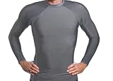 Men's UV Rash Guard Shirt - L/S Gun Metal Grey