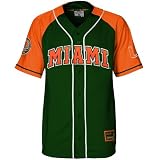Miami Hurricanes Green Youth Grand Slam Baseball Jersey