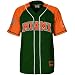 Miami Hurricanes Green Youth Grand Slam Baseball Jersey