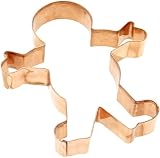 Old River Road Gingerbread Boy Shape Cookie Cutter, Copper