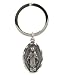 Christian Key Ring - Silver-Toned Genuine Pewter Miraculous Mary Key Chain