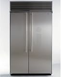 Northland 72SSSB 72 Built-In Side-by-Side Refrigerator with Stainless Steel Interior, Automatic Ice Maker and Automatic Defrost: Black Door Panels