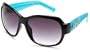 A.B.S Silver Label Women's V1012 Resin Sunglasses,Black Frame/Gradient Black Lens,one size