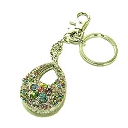 Swarovski Multi-Colors Crystal Hobo Shoulder Bag Key Chain Keychain Handbag Charm