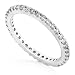 1/2ctw Diamond Prong Set Eternity Band in 14k White Gold
