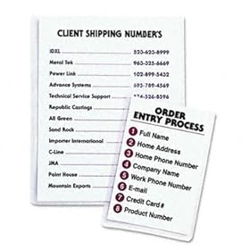 Self-Adhesive Shop Ticket Holders, 9 x 12, 50/BX