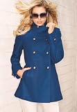 metrostyle Mandarin Collar Pea Coat