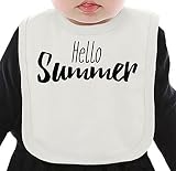 Hello summer ネクタイを有する有機ビブ Medium