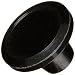 DimcoGray Black Phenolic Push-Pull Recessed Top Knob Female, Brass Insert: 8-32" Thread x 5/16" Depth, 1-3/8" Diameter x 13/16" Height x 5/8" Hub Dia x 5/8" Hub Length (Pack of 10)