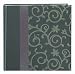 Pioneer Embroidered Scroll Ribbon Trimmed Fabric Cover Photo Album, Tan on Black
