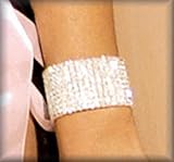 Rhinestone Stretch Bracelet with 8 Rows.