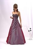 Ballkleid Abendkleid schlanke Optik mauve