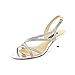 Nina Circe Open-Toe Canvas Slingback Heel