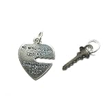 Key to My Heart Friendship Pendants on Two Cable Chokers