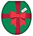 Toilet Tattoos TT-X601-R Christmas Gift Box Design, Round Image