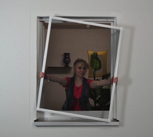 Alu-Bausatz für Fenster bis max. 120 x 140 cm in weiß