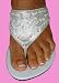 WOMENS SANDALS WHITE THONG