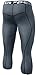 CLSL TM-P15-GRKZ_Medium Tesla Men's Compression Capri Shorts Baselayer Cool Dry Sports Tights P15