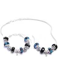 Turtle Charm Bracelet and Necklace Gift Set Girls Pandora Style Gift Boxed