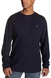 Nautica Men's Waffle Knit Long Sleeve Crew Tee