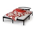 Metallbett Sandy 180x200cm inkl. Lattenrost - Farbe: schwarz -