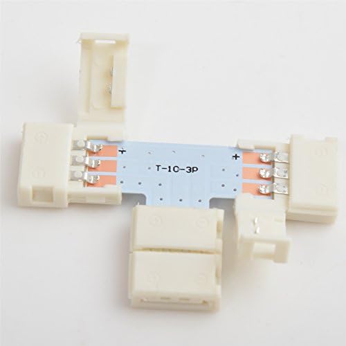 isharestrip 10sets WS2811 WS2812B LED Strip T Shape PCB &amp; 3PCS 3pin 10mm 3x3mm LED Connector