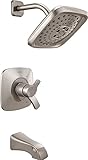 Delta Faucet T17452-SS Tesla Monitor 17 Series Tub & Shower Trim with H2Okinetic Technology, Stainle