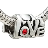 January Birthstone Love Bead - Pandora Charm & Bracelet Compatible
