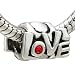 January Birthstone Love Bead - Pandora Charm & Bracelet Compatible