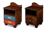 Room Magic Chocolate Nightstand, Boys Like Trucks