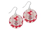 Wisconsin Badgers Capiz Double Shell Earrings