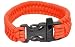 Grizzly Gear Paracord Survival Bracelet with Safety Whistle Orange