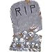 RIP Skulls 22in Tombstone