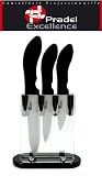 COFFRET 3 couteaux céramique + bloc plexi PRADEL