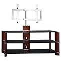 Segments Swivel TV Stand - Rosebud/ Silver