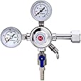 Kegco KC LH-542 Premium Pro Series Dual Gauge Co2 Draft Beer Regulator, Chrome