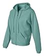 Ladies' Pigment Dyed Full-Zip Hooded Sweatshirt