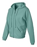 Ladies' Pigment Dyed Full-Zip Hooded Sweatshirt