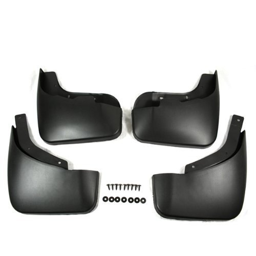 Black Auto parts 4PCS Mudguard Splash Guard Mud Flap Fit For 2007 2008 2009 2010 AUDI Q7