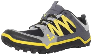 Vivobarefoot Men's Neo Trail Running Shoe,Black/Yellow,46 EU/12 M US