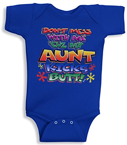 Lil Shirts Aunt Kicks Butt Baby Bodysuit