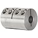 Ruland One-Piece Clamping Rigid Coupling, Stainless Steel, Metric