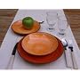 Brushed Orange Terracotta Dinner Service Set (1 Set)
