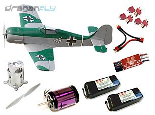 41gN2xMnqcL Combo With Power System Focke Wulf FW 190 German WW2 Fighter Warbird Electric RC Airplane ARF Kit