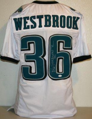 Brian Westbrook Signed Uniform - Authentic - Autographed NFL Jerseys
