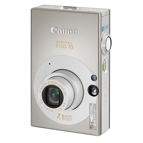 Canon IXUS 70 Digital Camera - Silver (7.1MP, 3x Optical Zoom) 2.5 LCD