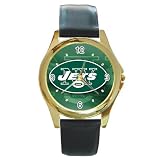 New-York-Jets Gold Metal Watch